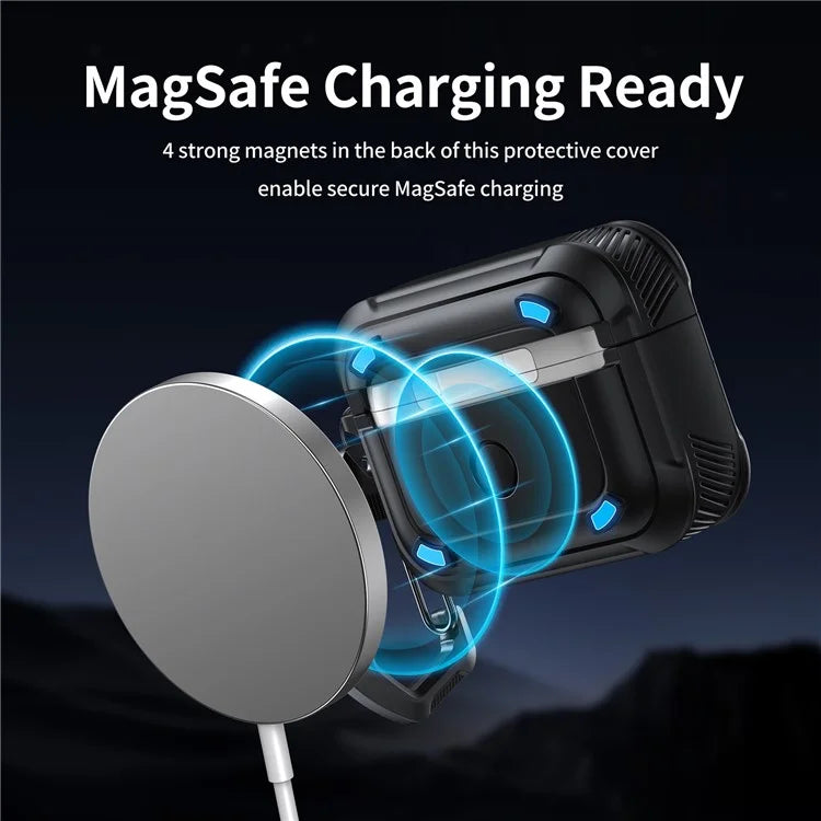 For Apple AirPods Pro 2 / AirPods Pro Case Compatible with MagSafe TPU+PC Automatic Open Earphone Cover