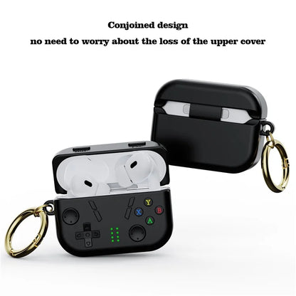 For AirPods Pro 2 Case 3D Gaming Design Silicone Earbuds Cover with Carabiner