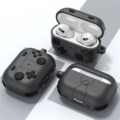 For AirPods Pro 2 / AirPods Pro Case Game Console Shape Earphones Silicone Shell with Carabiner