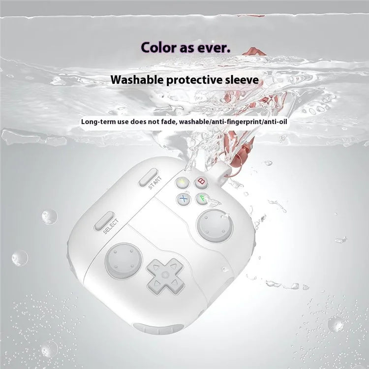 For AirPods 4 Case Game Console Shape Earphones Silicone Shell with Carabiner