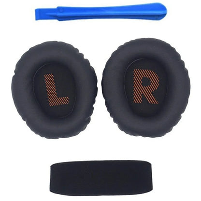 For JBL Quantum 350 / 360 Headphone Protein Leather Ear Pads+Mini Crowbar+Head Beam Sleeve