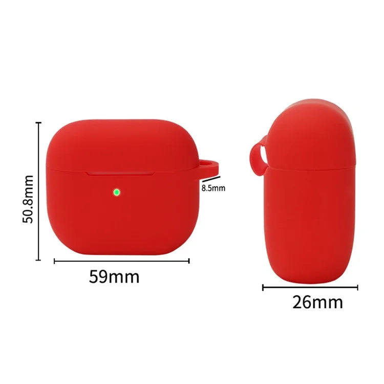 For Apple AirPods 4 Silicone Case Luminous Bluetooth Earphone Protective Cover with Lanyard