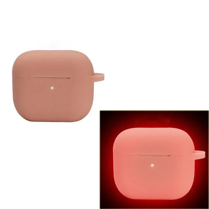 For Apple AirPods 4 Silicone Case Luminous Bluetooth Earphone Protective Cover with Lanyard