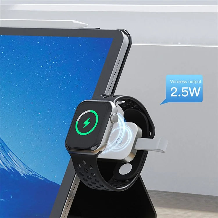 TOTU Zinc Series For Apple Watch Portable Wireless Charger Smart Watch Magnetic Charging Dock