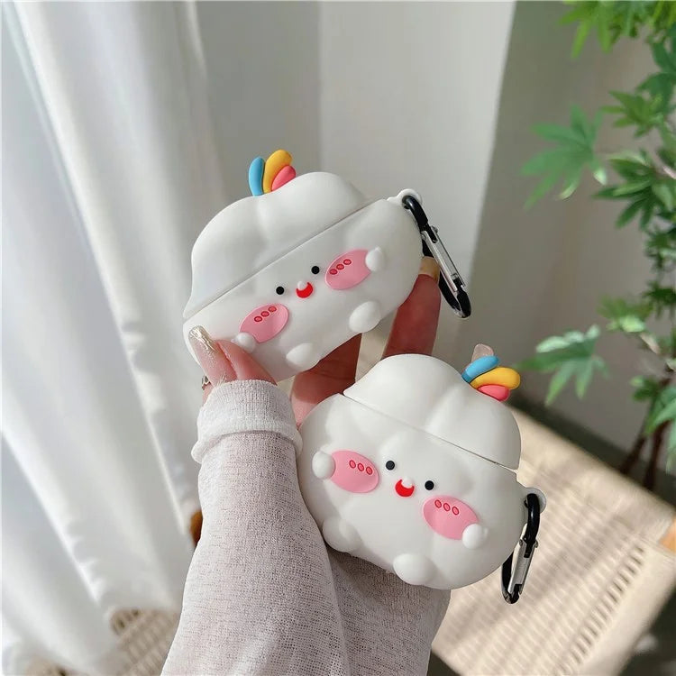 For Apple AirPods 3 Earphone Silicone Case Cute Cloud Design Anti-drop Earbud Cover