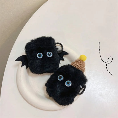 For Apple AirPods with Charging Case (2016) / (2019) / AirPods with Wireless Charging Case (2019) Case Fluffy Little Demon Cover