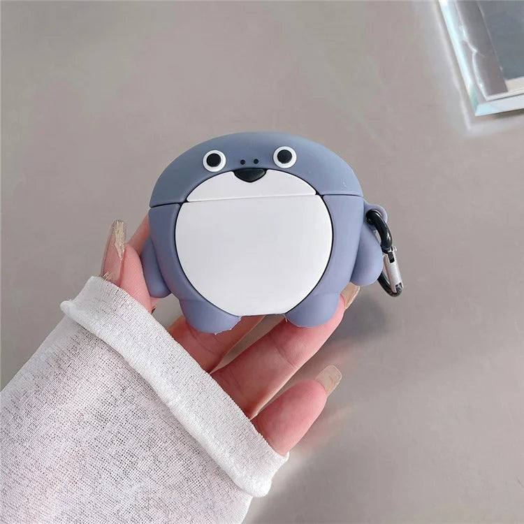 TPU Case for Apple AirPods Pro / Pro 2 Cartoon Fish Earphone Protective Cover with Hanging Buckle