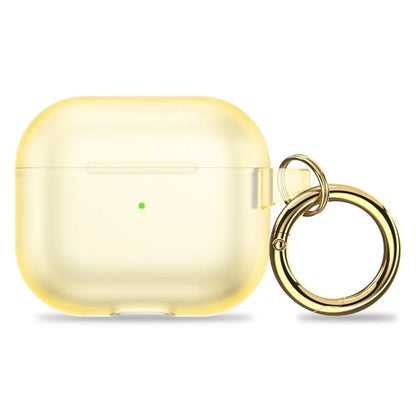 Soft TPU Case for AirPods Pro 2 Bluetooth Earbud Skin-touch Translucent Cover with Hanging Buckle