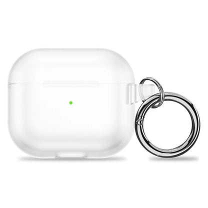 Soft TPU Case for AirPods Pro 2 Bluetooth Earbud Skin-touch Translucent Cover with Hanging Buckle