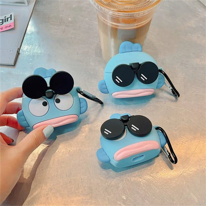 For Apple AirPods 3 Cartoon Clownfish Silicone Cover Anti-drop Earphone Protective Case with Hanging Buckle