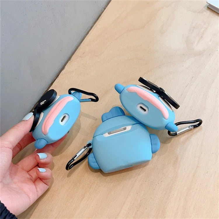 For Apple AirPods 3 Cartoon Clownfish Silicone Cover Anti-drop Earphone Protective Case with Hanging Buckle