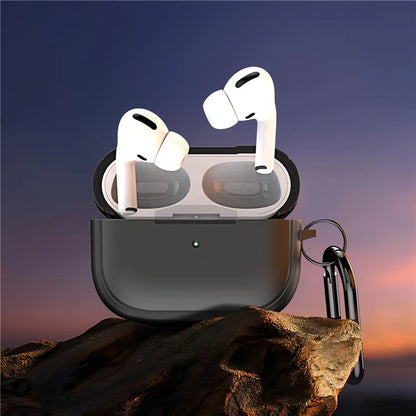 DUX DUCIS PECC Series Earbuds Box Case for Apple AirPods Pro 2 TPU+PC Earphone Cover with Carabiner