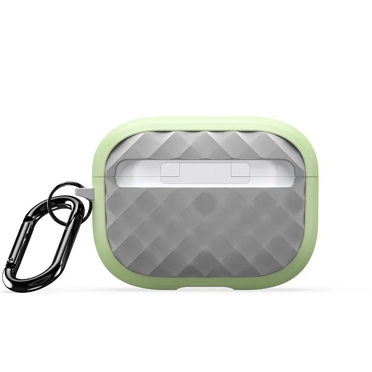 DUX DUCIS PECC Series Earbuds Box Case for Apple AirPods Pro 2 TPU+PC Earphone Cover with Carabiner