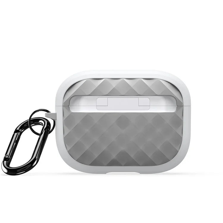 DUX DUCIS PECC Series Earbuds Box Case for Apple AirPods Pro 2 TPU+PC Earphone Cover with Carabiner