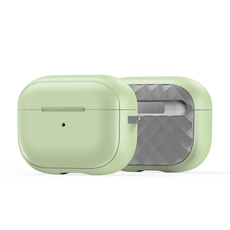 DUX DUCIS PECC Series Earbuds Box Case for Apple AirPods Pro Anti-drop PC+TPU Cover with Carabiner