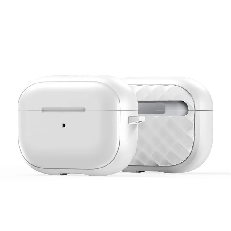 DUX DUCIS PECC Series Earbuds Box Case for Apple AirPods Pro Anti-drop PC+TPU Cover with Carabiner