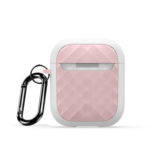 DUX DUCIS PECC Series for Apple AirPods with Charging Case (2016) / (2019) / AirPods with Wireless Charging Case (2019) Earbuds Cover+Pink