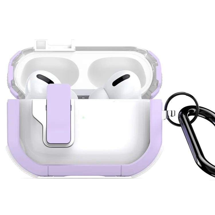 DUX DUCIS PECN Series for Apple AirPods Pro 2 Earphone Case Dual Color Earbud Cover with Hook