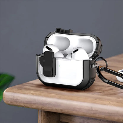 DUX DUCIS PECN Series for Apple AirPods 3 Earphone Case PC+TPU Protective Cover with Hook