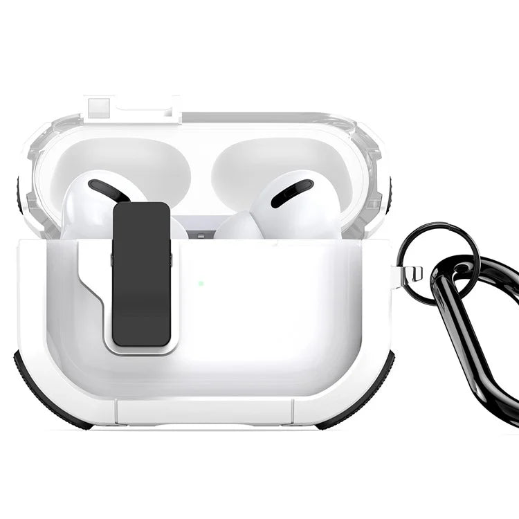 DUX DUCIS PECN Series for Apple AirPods Pro PC+TPU Case Lock Design Earphone Cover with Hook