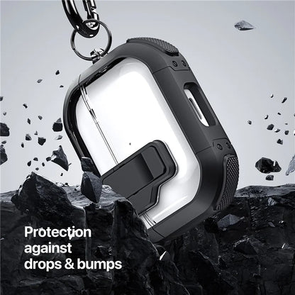 DUX DUCIS PECN Series for Apple AirPods Pro PC+TPU Case Lock Design Earphone Cover with Hook