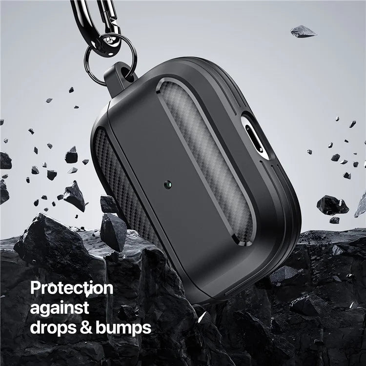 DUX DUCIS PECB Series for Apple AirPods Pro 2 TPU Case Bluetooth Earphone Cover with Hook