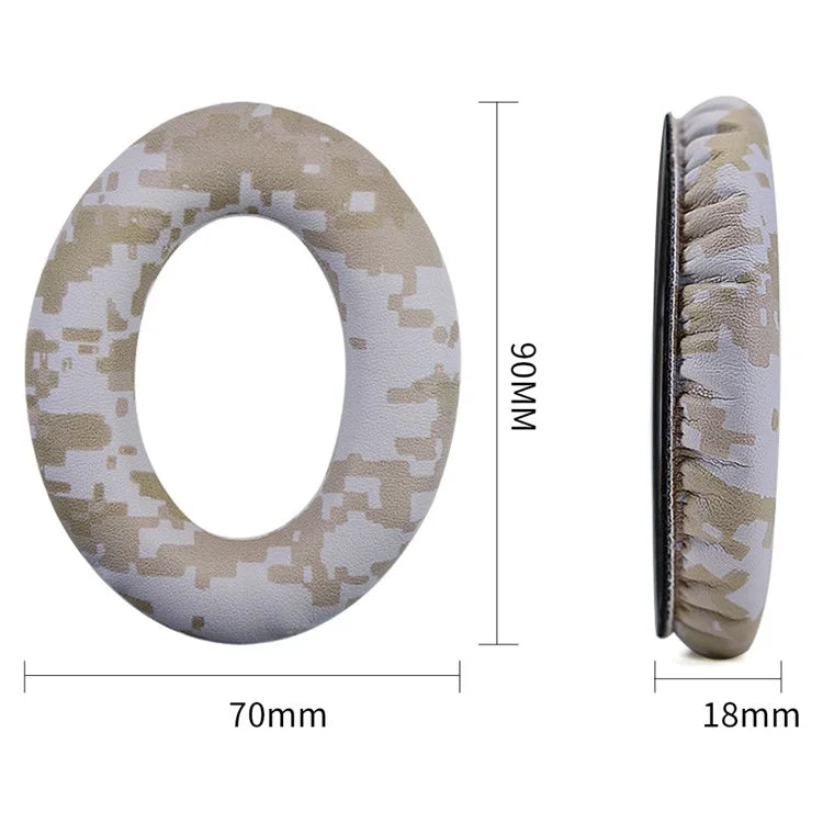 For BOSE QC25  /  QC15  /  AE2 Camouflage Pattern Protein Leather Earpads Cushions + Crowbar