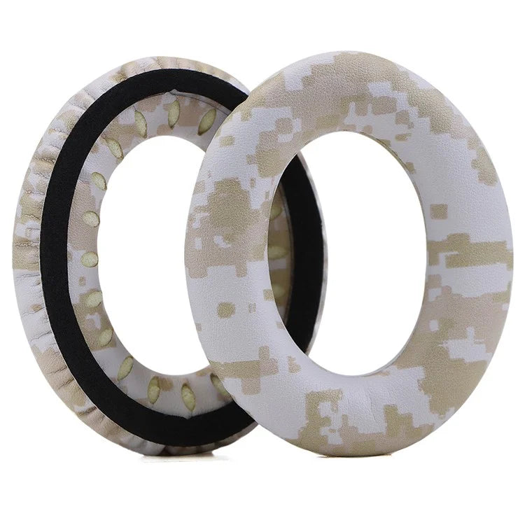 For BOSE QC25  /  QC15  /  AE2 Camouflage Pattern Protein Leather Earpads Cushions + Crowbar