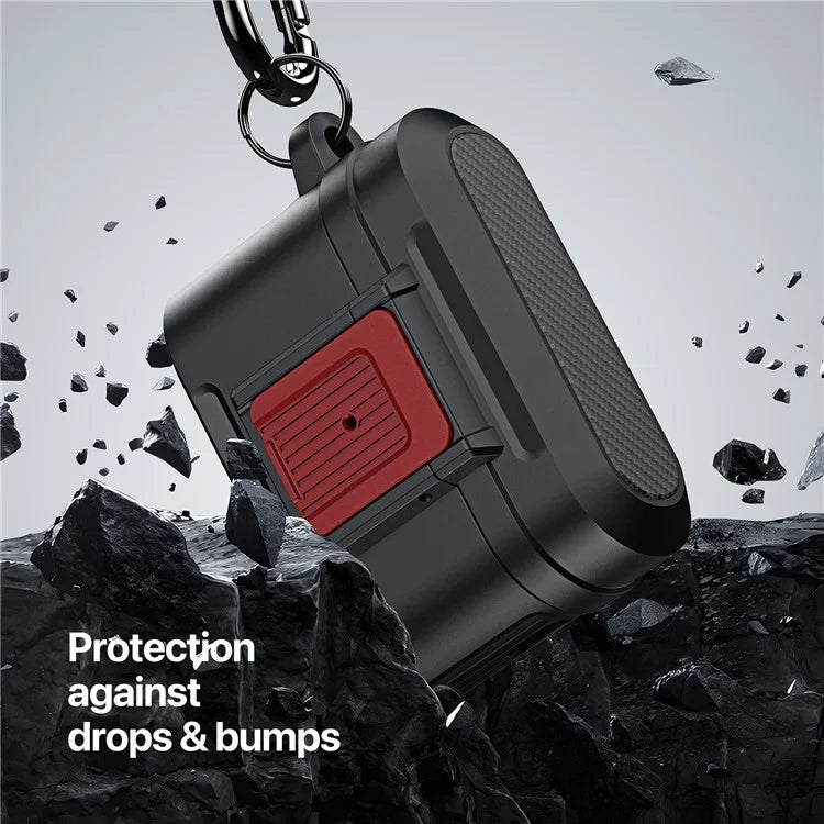 DUX DUCIS PECH Series for Apple AirPods Pro 2 Protective Case Armor Earphone Cover with Keychain