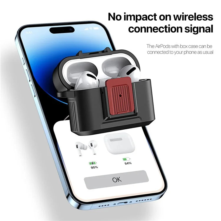 DUX DUCIS PECH Series for Apple AirPods Pro 2 Protective Case Armor Earphone Cover with Keychain