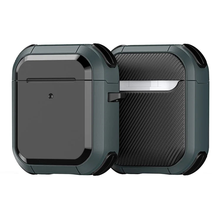 DUX DUCIS PECA Series for Apple AirPods with Charging Case (2016) / (2019) / AirPods with Wireless Charging Case (2019) Shockproof Coverish Green