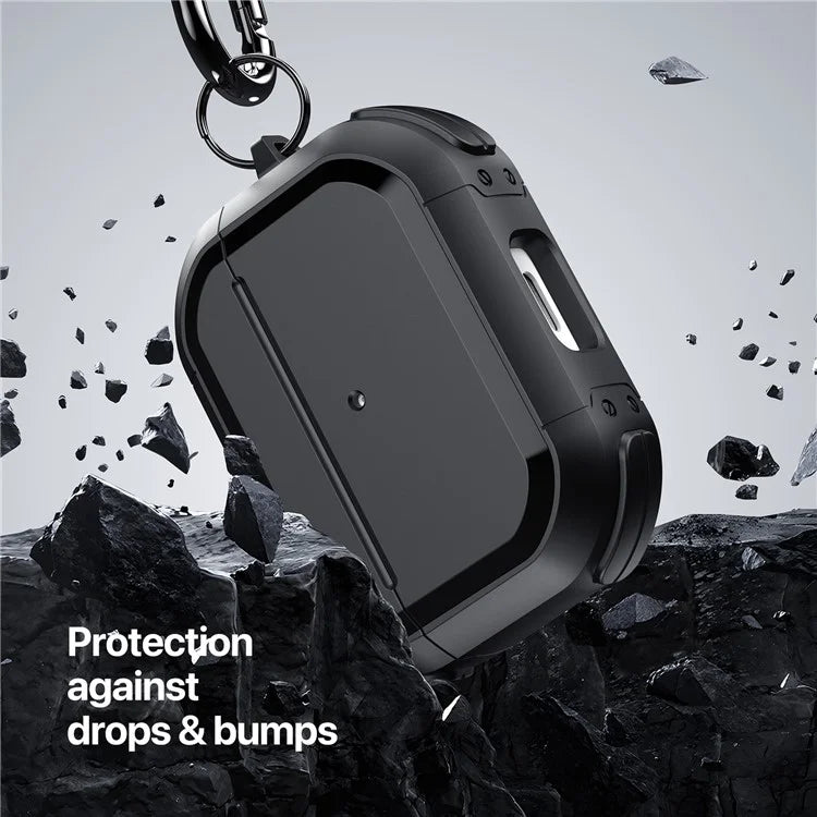 DUX DUCIS PECA Series for Apple AirPods Pro Case PC+TPU Protective Cover with Keychainish Green