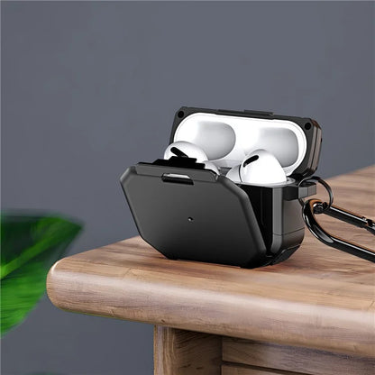 DUX DUCIS PECF Series for Apple AirPods Pro 2 Earphone Protective Cover Dustproof Anti-Fall Case with Keychain