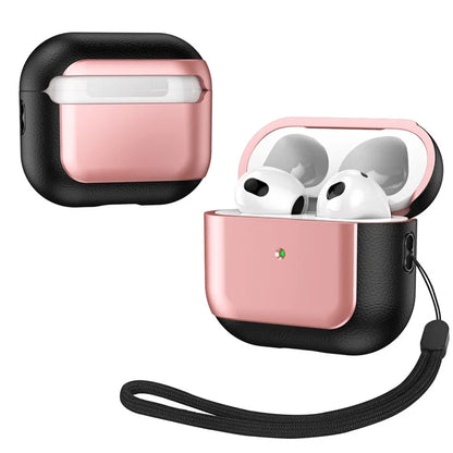 For Apple AirPods 3 Earphone Case Soft TPU Shockproof Cover with Lanyard