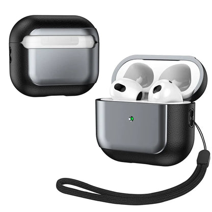 For Apple AirPods 3 Earphone Case Soft TPU Shockproof Cover with Lanyard