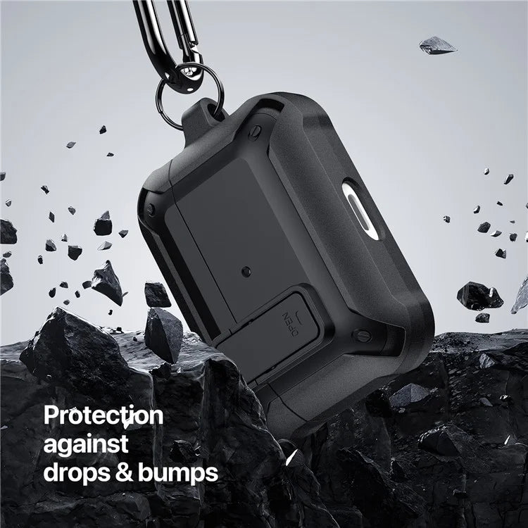 DUX DUCIS PECO Series for Apple AirPods Pro Earbuds Cover Secure Lock Design Shockproof Shell