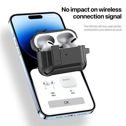 DUX DUCIS PECO Series for Apple AirPods Pro Earbuds Cover Secure Lock Design Shockproof Shell