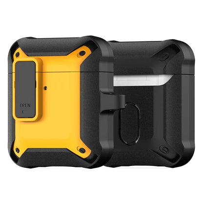 DUX DUCIS PECO Series for Apple AirPods with Charging Case (2016) / (2019) / AirPods with Wireless Charging Case (2019) Secure Lock Cover+Yellow