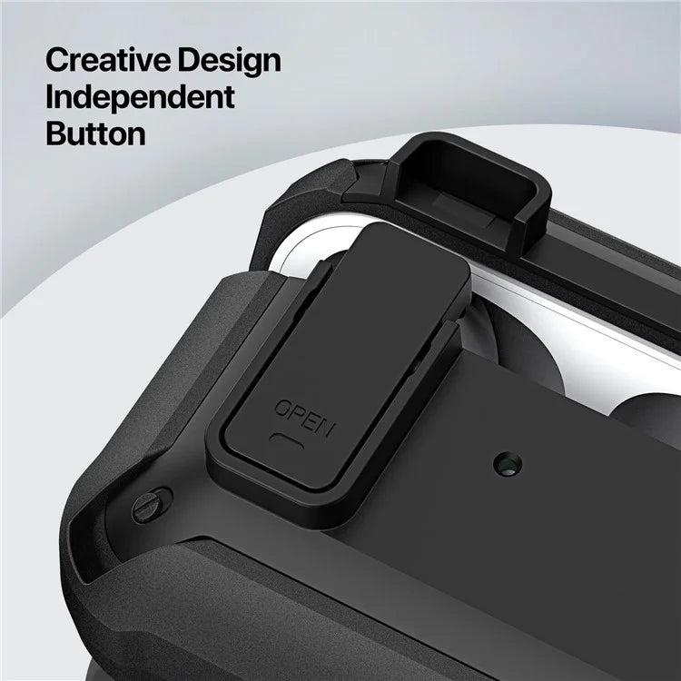 DUX DUCIS PECO Series for Apple AirPods with Charging Case (2016) / (2019) / AirPods with Wireless Charging Case (2019) Secure Lock Cover+Yellow