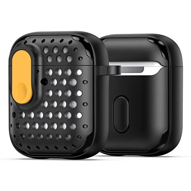 DUX DUCIS PECM Series for Apple AirPods with Charging Case (2016) / (2019) / AirPods with Wireless Charging Case (2019) Earbud Cover+Yellow