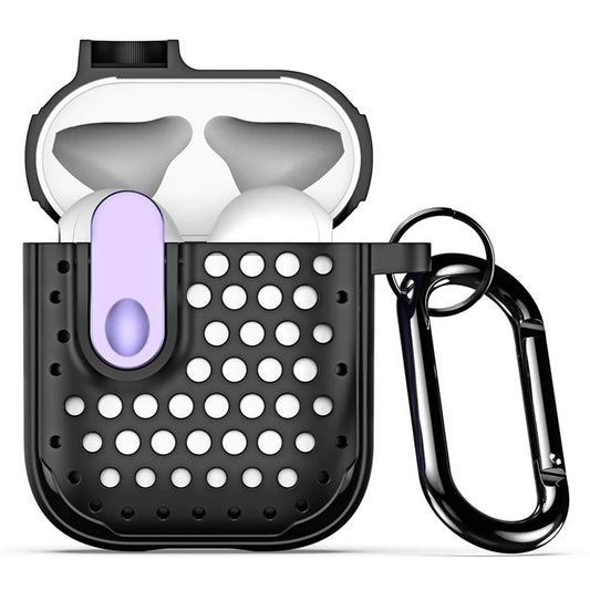 DUX DUCIS PECM Series for Apple AirPods with Charging Case (2016) / (2019) / AirPods with Wireless Charging Case (2019) Earbud Cover+Purple