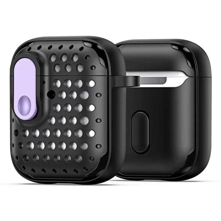 DUX DUCIS PECM Series for Apple AirPods with Charging Case (2016) / (2019) / AirPods with Wireless Charging Case (2019) Earbud Cover+Purple