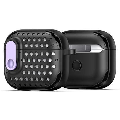 DUX DUCIS PECM Series for Apple AirPods Pro Earbuds Case with Lock Full Protective Shell+Purple