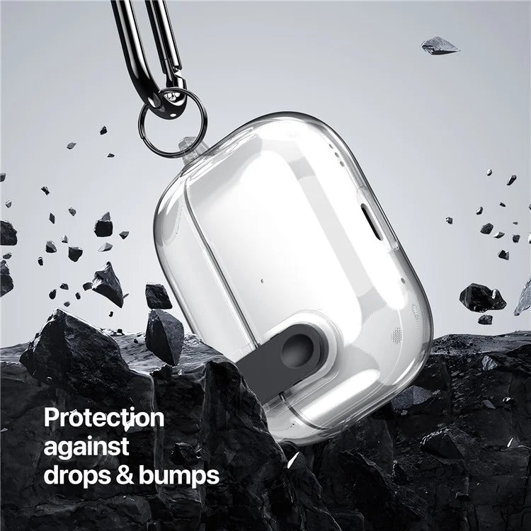 DUX DUCIS PECL Series for Apple AirPods 3 Earphone Case Lock Design Earbud Cover with Hanging Hook