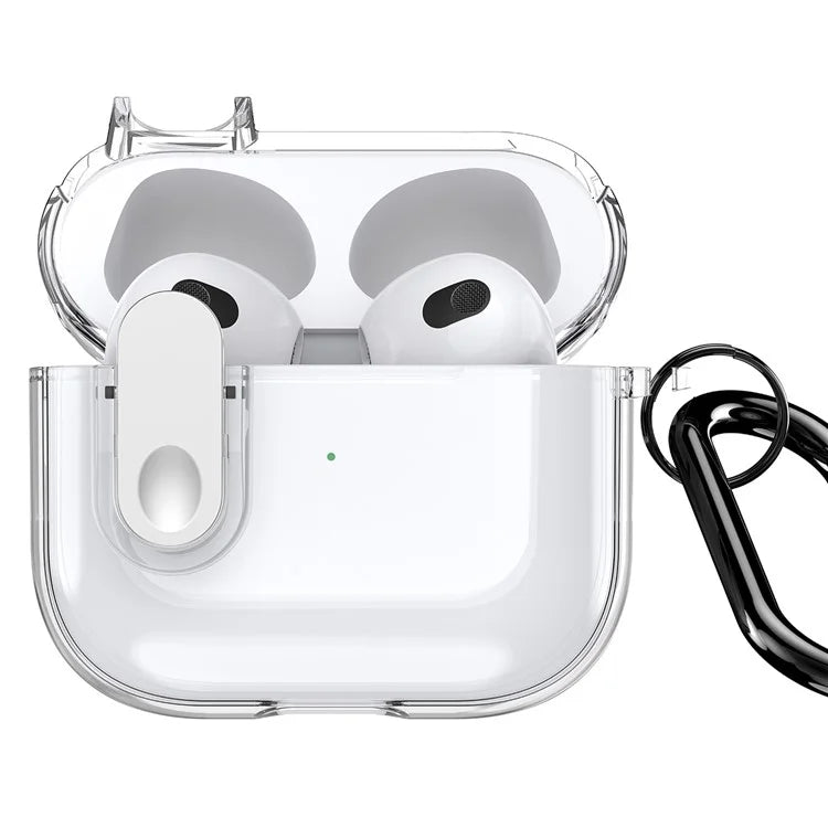 DUX DUCIS PECL Series for Apple AirPods 3 Earphone Case Lock Design Earbud Cover with Hanging Hook