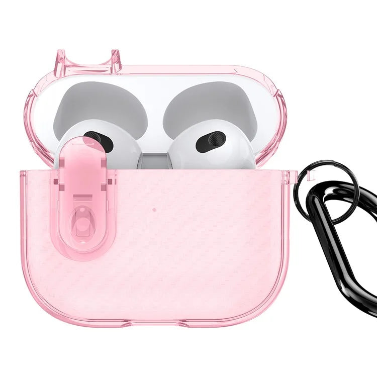 DUX DUCIS PECK Series for Apple AirPods 3 PC+TPU Earbud Case Anti-drop Cover with Hanging Hook