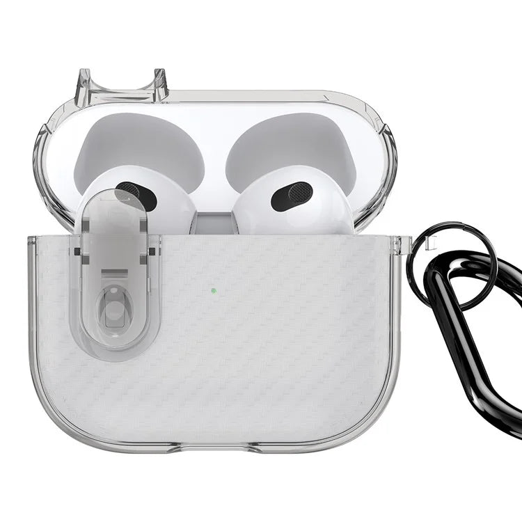 DUX DUCIS PECK Series for Apple AirPods 3 PC+TPU Earbud Case Anti-drop Cover with Hanging Hook