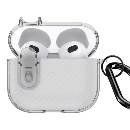 DUX DUCIS PECK Series for Apple AirPods 3 PC+TPU Earbud Case Anti-drop Cover with Hanging Hook