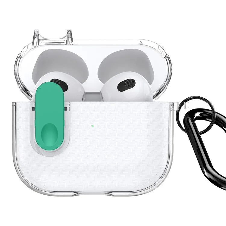 DUX DUCIS PECK Series for Apple AirPods 3 PC+TPU Earbud Case Anti-drop Cover with Hanging Hook