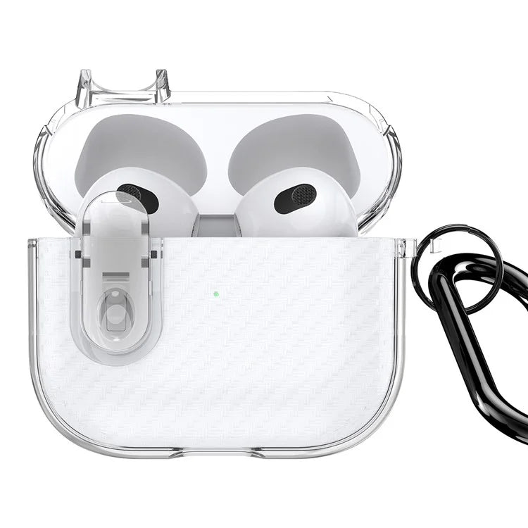 DUX DUCIS PECK Series for Apple AirPods 3 PC+TPU Earbud Case Anti-drop Cover with Hanging Hook